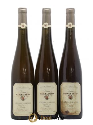 Riesling Vendanges Tardives Marcel Deiss (Domaine) Altenberg de Bergheim 1996 - Lot of 3 Bottles