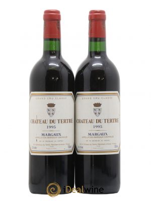 Château du Tertre 5ème Grand Cru Classé  1995 - Lot of 2 Bottles