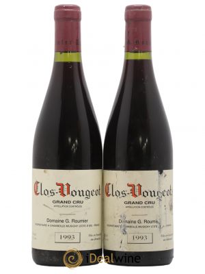 Clos de Vougeot Grand Cru Georges Roumier (Domaine)  1993 - Lot of 2 Bottles