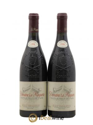 Châteauneuf-du-Pape La Roquète - Anciennement La Roquette (Domaine de) Vignobles Brunier  1998 - Lot of 2 Bottles