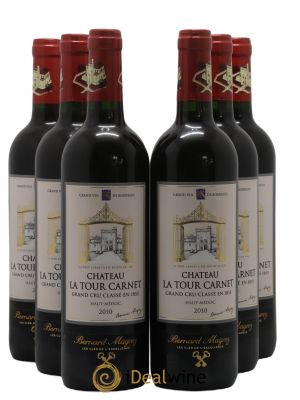 Château La Tour Carnet 4ème Grand Cru Classé  2010 - Lot of 6 Bottles
