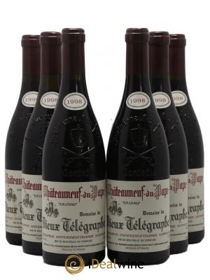 Châteauneuf-du-Pape Vieux Télégraphe (Domaine du) Vignobles Brunier La Crau 1998 - Lot of 6 Bottles