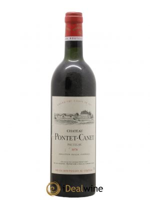 Château Pontet Canet 5ème Grand Cru Classé  1978 - Lot of 1 Bottle