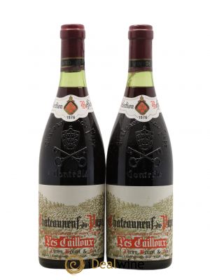 Châteauneuf-du-Pape Les Cailloux André Brunel  1976 - Lot of 2 Bottles