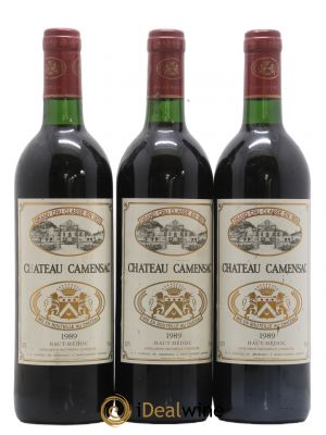 Château Camensac 5ème Grand Cru Classé  1989 - Lot of 3 Bottles