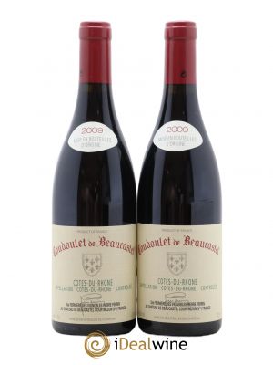 Côtes du Rhône Coudoulet de Beaucastel Famille Perrin  2009 - Lot of 2 Bottles
