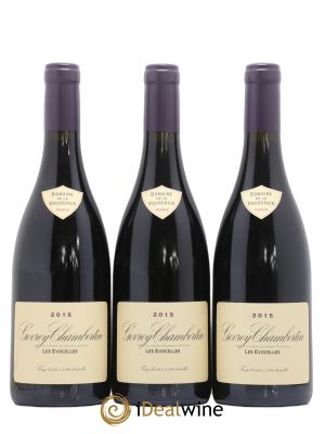 Gevrey-Chambertin Les Evocelles La Vougeraie  2015 - Lot of 3 Bottles