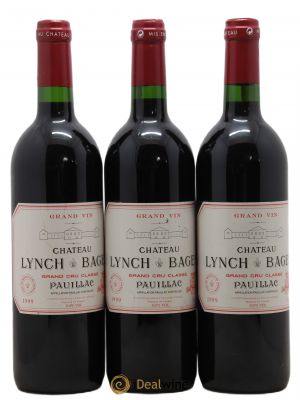 Château Lynch Bages 5ème Grand Cru Classé 1999 - Lot de 3 Bottles
