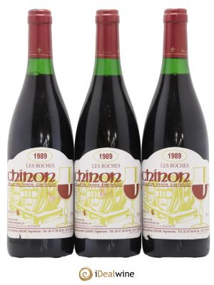 Chinon Les Roches Lenoir (Domaine) (no reserve) 1989 - Lot of 3 Bottles