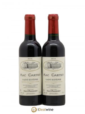 Saint-Estèphe Château Mac-Carthy (no reserve) 2015 - Lot of 2 Half-bottles