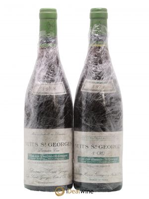 Nuits Saint-Georges 1er Cru Clos des Porrets St Georges Henri Gouges (no reserve) 1988 - Lot of 2 Bottles