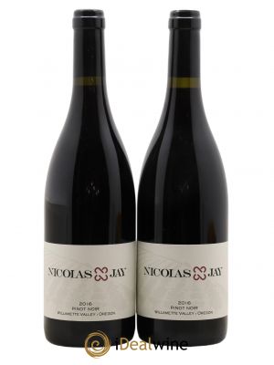 Willamette Valley Nicolas Jay Pinot Noir (no reserve) 2016 - Lot of 2 Bottles