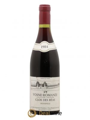 Vosne-Romanée 1er Cru Clos des Réas Jean Gros  1984 - Lot of 1 Bottle