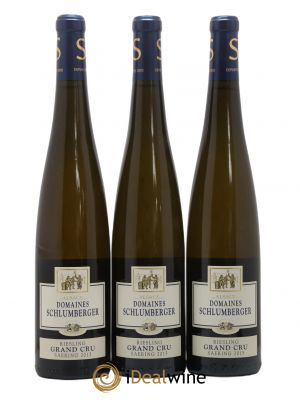 Alsace Riesling Grand Cru Saering Schlumberger 2015 - Lot of 3 Bottles