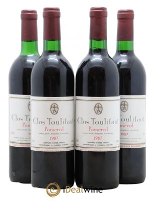 Pomerol Château Toulifaut (sans prix de réserve) 1987 - Lot de 4 Bouteilles