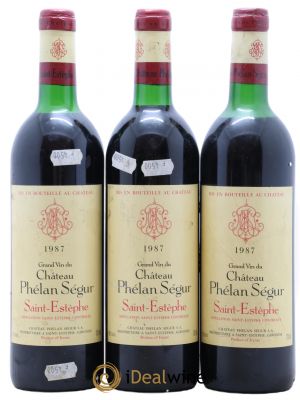Château Phélan Ségur (no reserve) 1987 - Lot of 3 Bottles