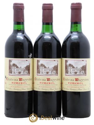 Château Mazeyres (no reserve) 1987 - Lot of 3 Bottles
