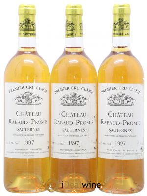 Château Rabaud Promis 1er Grand Cru Classé  1997 - Lot of 3 Bottles