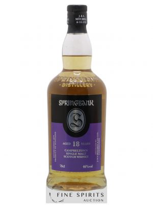 Springbank 18 years Of. Purple Label   - Lot de 1 Bouteille
