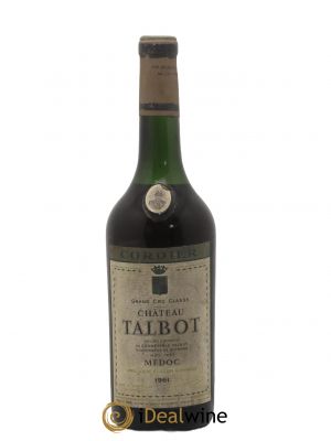 Château Talbot 4ème Grand Cru Classé  1961 - Lot de 1 Bouteille