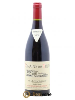 IGP Pays du Vaucluse (Vin de Pays du Vaucluse) Domaine des Tours Merlot-Syrah E.Reynaud  2008 - Lot of 1 Bottle