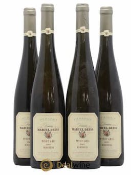 Alsace Marcel Deiss (Domaine) Pinot Gris Bergheim 2001 - Lot of 4 Bottles