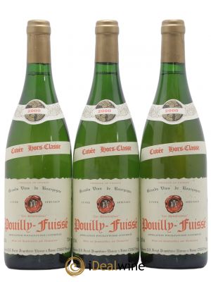 Pouilly-Fuissé Hors Classe Les Ménétrières J.A. Ferret (Domaine)  2000 - Lot of 3 Bottles