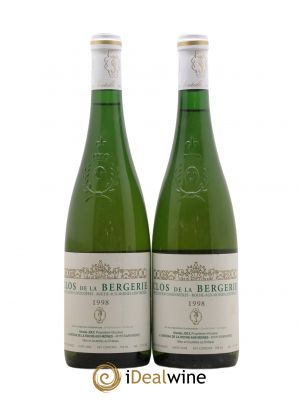 Savennières Roche aux Moines Clos de la Bergerie Vignobles de la Coulée de Serrant - Nicolas Joly  1998 - Lot de 2 Bouteilles