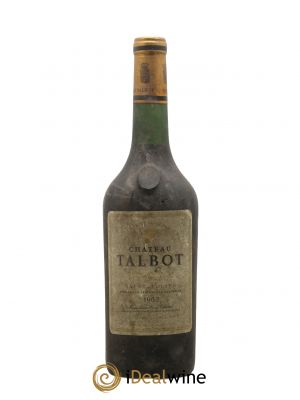 Château Talbot 4ème Grand Cru Classé  1962 - Lot of 1 Bottle