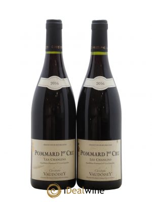 Pommard 1er Cru Les Chanlins Domaine Vaudoisey 2016 - Lot of 2 Bottles