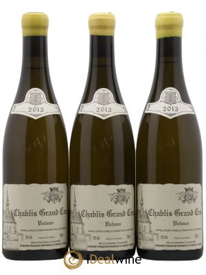 Chablis Grand Cru Valmur Raveneau (Domaine)  2013 - Lot of 3 Bottles