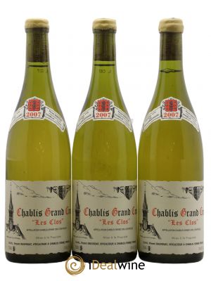 Chablis Grand Cru Les Clos Vincent Dauvissat (Domaine)  2007 - Lot of 3 Bottles
