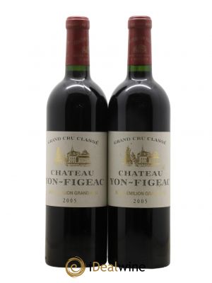 Château Yon Figeac Grand Cru Classé  2005 - Lot of 2 Bottles