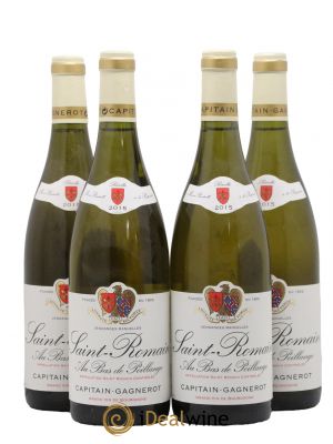 Saint-Romain Au Bas de Poillange Domaine Capitain-Gagnerot 2015 - Lot of 4 Bottles