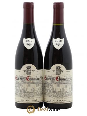 Gevrey-Chambertin Claude Dugat  2010 - Lot of 2 Bottles