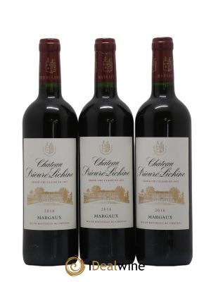 Château Prieuré Lichine 4ème Grand Cru Classé  2016 - Lot of 3 Bottles