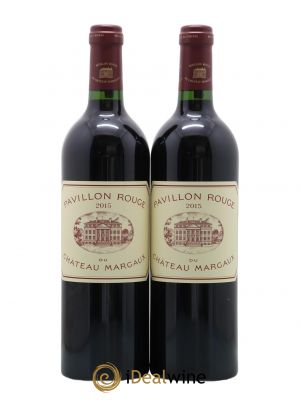 Pavillon Rouge du Château Margaux Second Vin  2015 - Lot de 2 Bouteilles