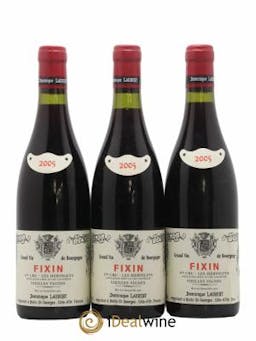 Fixin 1er Cru Les Hervelets Vieilles Vignes Dominique Laurent  2005 - Lot de 3 Bouteilles