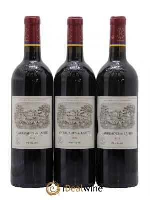 Carruades de Lafite Rothschild Second vin  2016 - Lot of 3 Bottles
