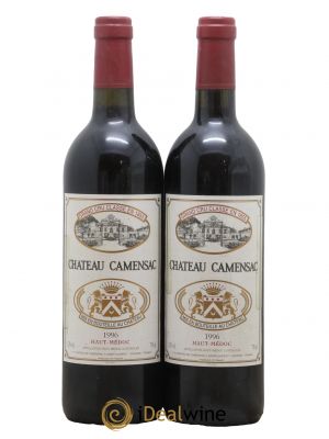 Château Camensac 5ème Grand Cru Classé 1996 - Lot de 2 Bottles