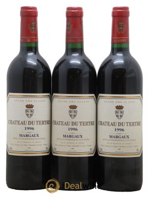 Château du Tertre 5ème Grand Cru Classé 1996 - Lot de 3 Bottles