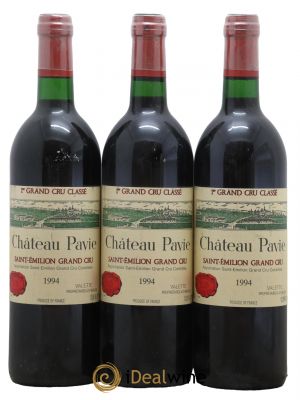 Château Pavie 1er Grand Cru Classé A  1994 - Lot of 3 Bottles