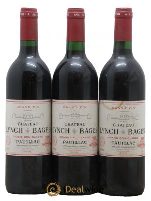 Château Lynch Bages 5ème Grand Cru Classé  1991 - Lot of 3 Bottles