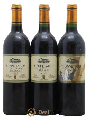 Connétable de Talbot Second vin  1995 - Lot of 3 Bottles