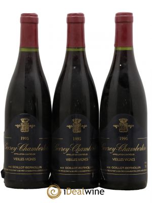 Gevrey-Chambertin Vieilles Vignes Domaine Goillot Bernollin 1995 - Lot de 3 Bouteilles