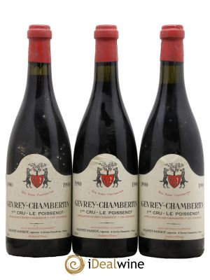 Gevrey-Chambertin 1er Cru Le Poissenot Geantet-Pansiot  1990 - Lot of 3 Bottles