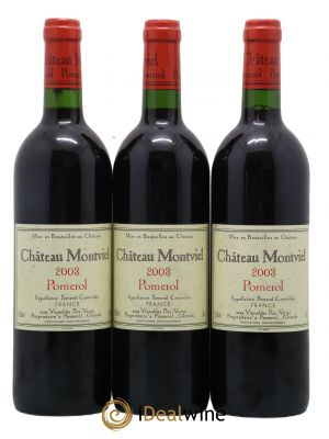 Château Montviel  2003 - Lot of 3 Bottles