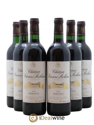 Château Prieuré Lichine 4ème Grand Cru Classé  2000 - Lot of 6 Bottles