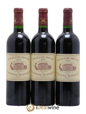 Pavillon Rouge du Château Margaux Second Vin  2000 - Lotto di 3 Bottiglie