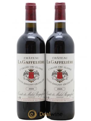 Château la Gaffelière 1er Grand Cru Classé B  2005 - Lot of 2 Bottles